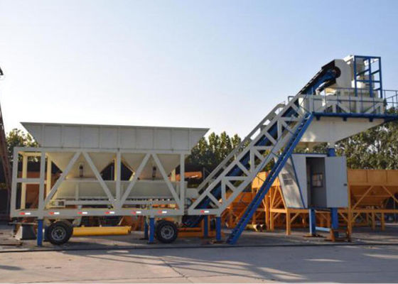 Trung Quốc Nhà máy trộn bê tông sẵn sàng di chuyển với xi măng Silo 30kw nhà cung cấp