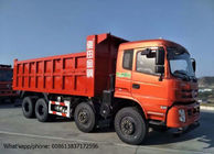 Trung Quốc DFD3318 Xe Tải Dump Công Nghiệp, RHD / LHD 375HP 8x4 Tipper Xe Tải Màu Đỏ nhà máy sản xuất