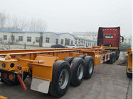 Trung Quốc 40ft 12m Tractor Trailer Truck 3 trục Skeleton Semi Trailer cho vận tải container nhà máy sản xuất