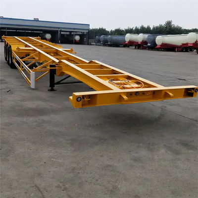 Thiết kế mới 3 trục Skeleton Container Chassis Semi Trailer 40ft Skeleton Semi Trailer