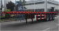  3 trục 13meters Giường bán rơ moóc phẳng cho container 20ft / 40ft từ Trung Quốc tại nhà máy Giá xe Fuwa 3 trục