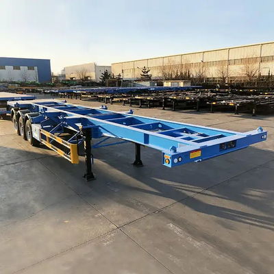Thép carbon 12,5m Skeleton bán trailer 40ft Container Chassis xe tải trailer để bán