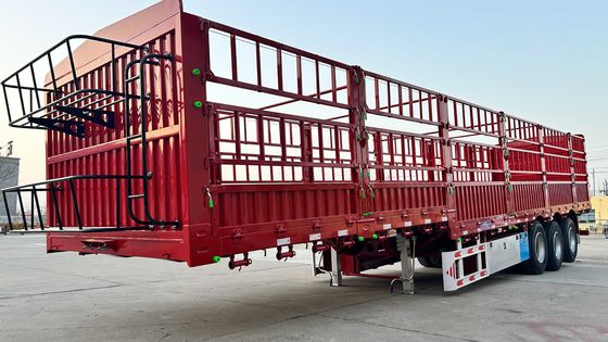 Công việc nặng 40ton 50ton hàng hóa bán ốc xe 3 trục hàng rào hàng hóa bán ốc xe